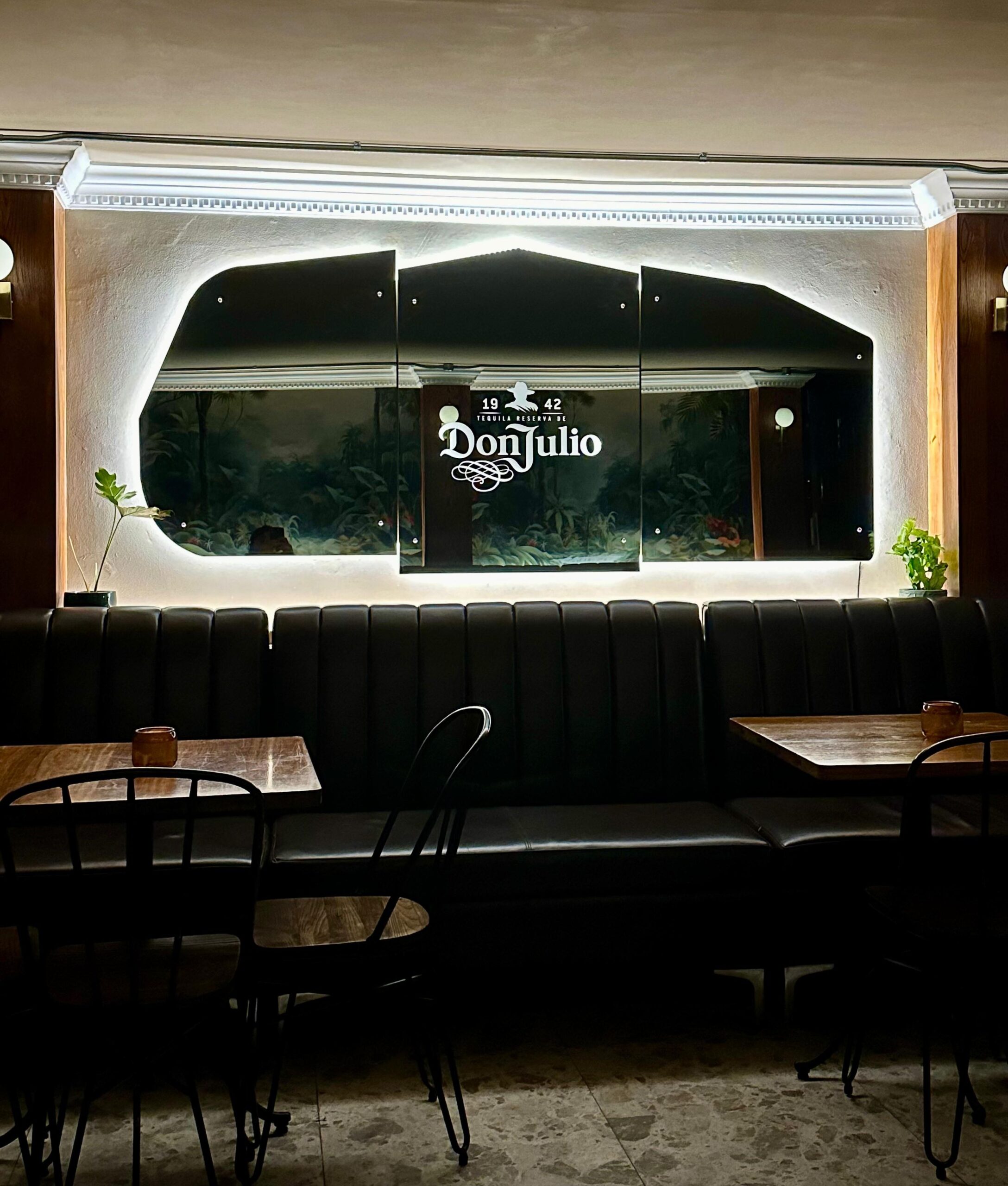 DonJulio blasted and backlit sand blasted Mirror